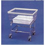 *CHROME* NARROW LAUNDRY CART --- SEE NOTES*