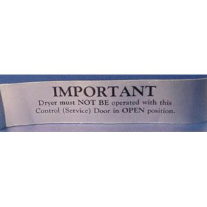 AD-80 IMPORTANT LABEL