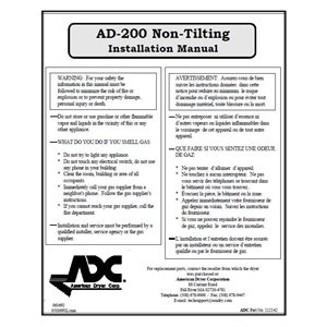 200# NON-TILT INSTALL / OPER MAN