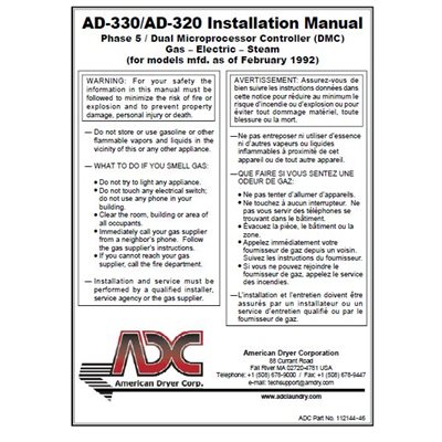 AD330 / 320 INSTALL. / OPER. MAN.