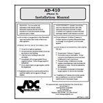 AD-410 INSTALLATION MANUAL