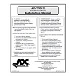 AD-75D II (G / E / S) INSTAL MAN