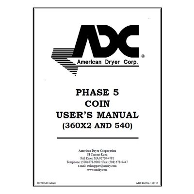 540II PH5 MP COIN USERS MANUAL