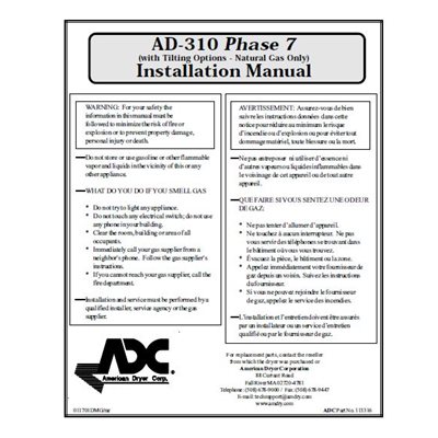AD310 PH7 NAT TILT INSTAL MAN