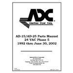 AD-15 / 25 PARTS MAN. 24 VAC