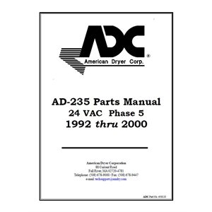 AD-235 PARTS MANUAL 24-VAC