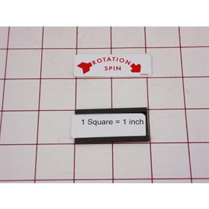 DECAL,ROT SPIN,CLKWS,UW