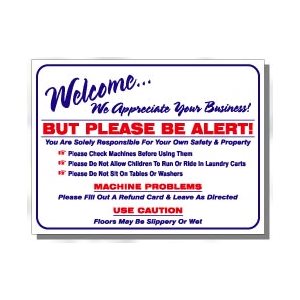 WELCOME SIGN / WITH REFUND INFO